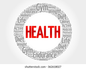 HEALTH word cloud concept