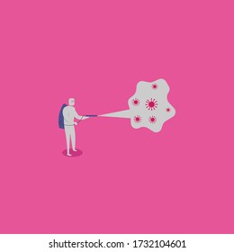 health worker illustration design template