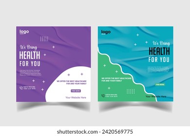 health for you social media  design
