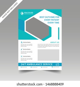 Healthcare Abstract Corporate Flyer Brochure Design Template