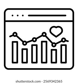 Healthcare Analytics Icon Element For Design