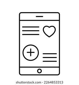 Healthcare application Vector Icon  easily modify

