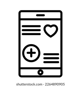 Healthcare application Vector Icon  easily modify

