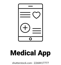 Aplicación de atención de la salud Icono del vector modificar fácilmente


