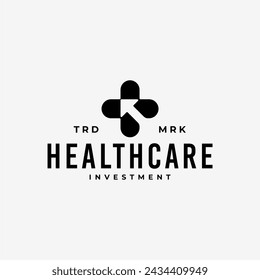 HEALTHCARE ARROW INVESTMENT HIPSTER VINTAGE LOGO VECTOR ICON ILLUSTRATION