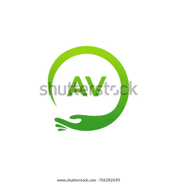 Healthcare Av Initial Logo Designs Template Stock Vector Royalty