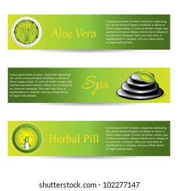 Health-care banners.Vector