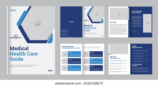 Healthcare Brochure Template, brochure design template 8 page design brochure