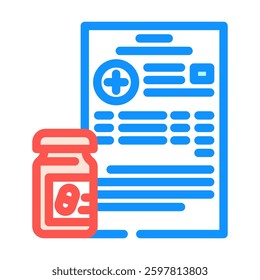 healthcare budget planning color icon vector. healthcare budget planning sign. isolated symbol illustration