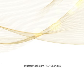 Healthcare complex concept. Shining golden lines over white background. Beauty skin care design over golden polygons. Vector illustration.