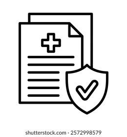 Healthcare Compliance Icon Element For Design