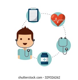 healthcare concept design, vector illustration eps10 graphic 