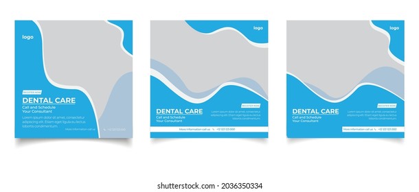 Healthcare consultant banner or square flyer for social media