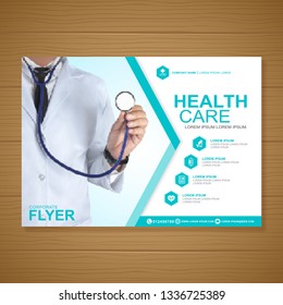 Healthcare cover a4 template design for a report and medical brochure design, flyer, leaflets decoration for printing and presentation vector illustration