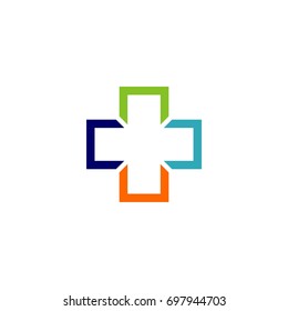 Medical Healthcare Cross Pharmacy Hospital Logo Stock Vector (Royalty ...