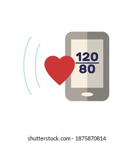 Healthcare Devices flat icon. Color simple element from wearable devices collection. Creative Healthcare Devices icon for web design, templates, infographics and more