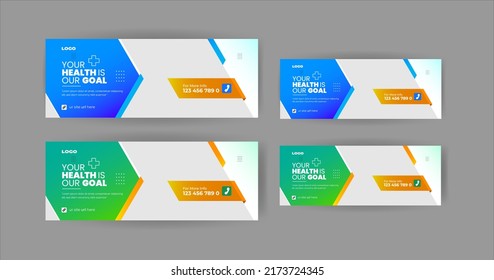 healthcare facebook cover or timeline cover or web banner design 