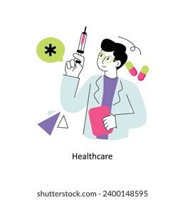 Healthcare Flat Style Design Vector illustration. Stock illustration