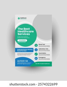 Healthcare flyer design, Medical Flyer Template