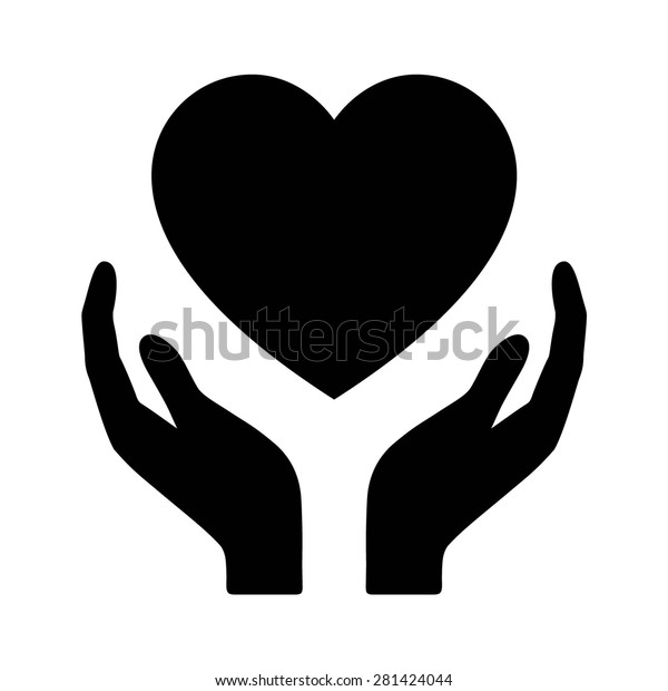 Healthcare Hands Holding Heart Flat Vector Stock Vector (Royalty Free ...