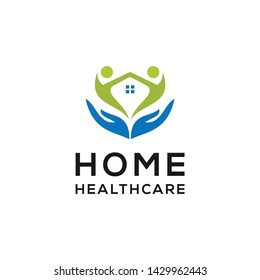 healthcare home medical logo illustration vector icon download