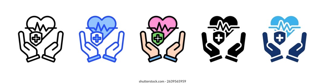 Healthcare Icon Collection With Multiple Styles