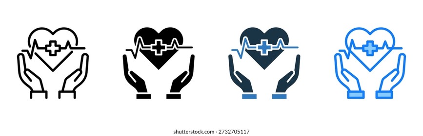 Healthcare icon multiple style Vector Illustration