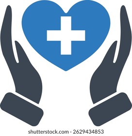Healthcare icon on white background