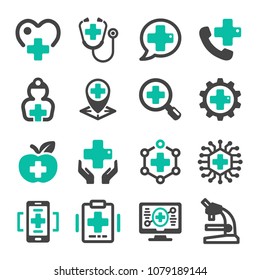 healthcare icon set