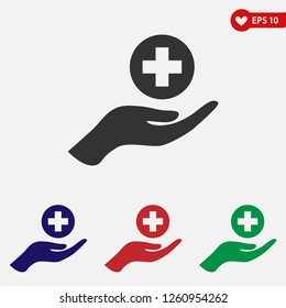 Healthcare icon vector
