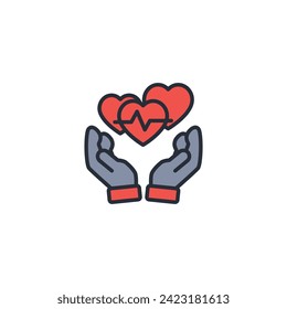 healthcare icon. vector.Editable stroke.linear style sign for use web design,logo.Symbol illustration.