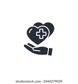 healthcare icon. vector.Editable stroke.linear style sign for use web design,logo.Symbol illustration.
