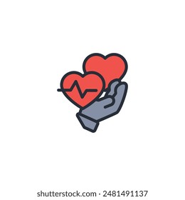 healthcare icon. vector.Editable stroke.linear style sign for use web design,logo.Symbol illustration.