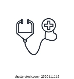 Healthcare icon. vector.Editable stroke.linear style sign for use web design,logo.Symbol illustration.