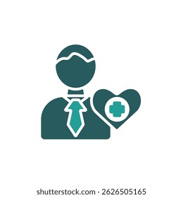 healthcare icon. vector.Editable stroke.linear style sign for use web design,logo.Symbol illustration.
