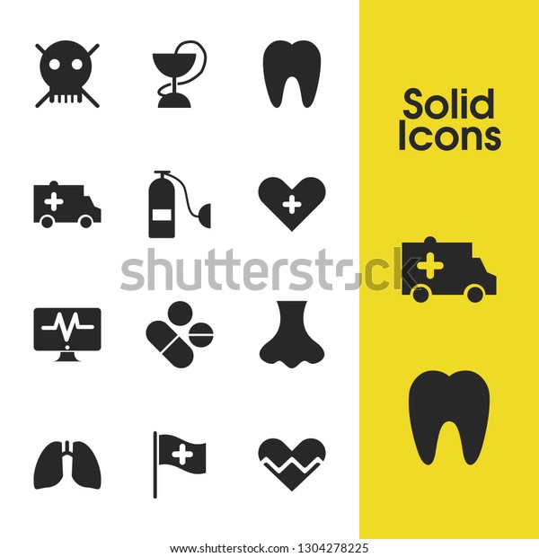 Healthcare icons set\
with monitor tracking, pharmacy and aid car elements. Set of\
healthcare icons and respiratory concept. Editable vector elements\
for logo app UI\
design.