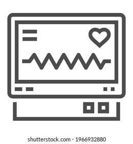 Healthcare industry, square line vector icon.