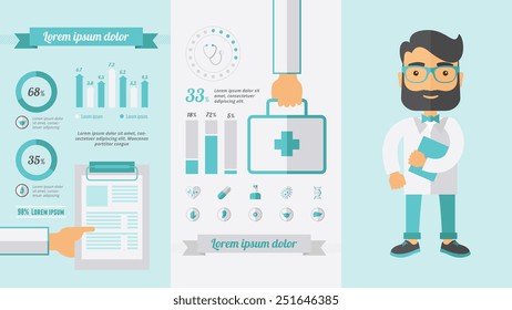 Healthcare Infographic Elements.