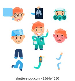 Healthcare Infographic Elements. Vector Collection