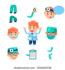Healthcare Infographic Elements. Vector Illustration Collection