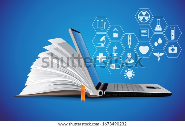 Specialist Healthcare Library knowledge base - medical online repository concept - e-learning 