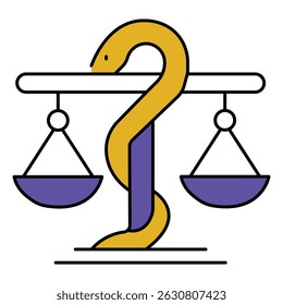Healthcare Law Legal Compliance and Rights vector Icon design