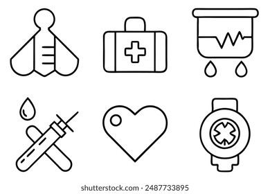 Healthcare line art illustration Iconic Healthcare Illustration Styles