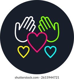 Healthcare Line Multi Colour Circle