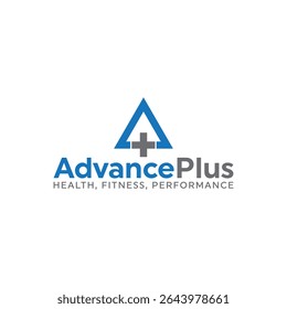 healthcare logo, advance plus healthcare, wellness, fitness logo,ap logo
