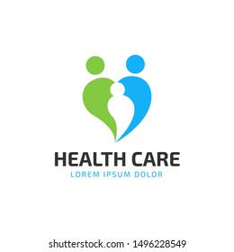 HealthCare Logo Design. Suitable For Your Health Care Company Or Hospital. Healthcare Minimalist Design Logo. Stylish Vector Logo