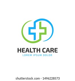 HealthCare Logo Design. suitable for your health care company or hospital. healthcare minimalist design logo. stylish vector logo