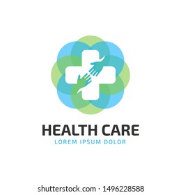 HealthCare Logo Design. suitable for your health care company or hospital. healthcare minimalist design logo. stylish vector logo