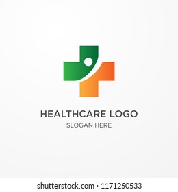healthcare logo with modern concept