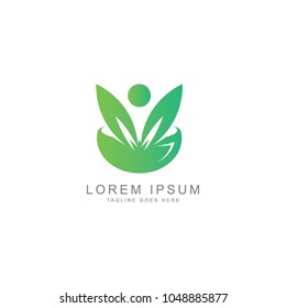 Healthcare logo, vector logo template